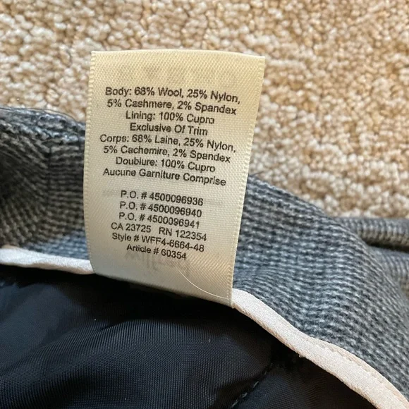 💕🩶 Aritzia Wilfred Chambery Wool Cashmere Crop Pants Gray 6 Minimalist Classic - Picture 7 of 11